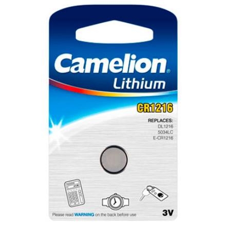 Элемент питания Camelion CR1216 3V 1шт